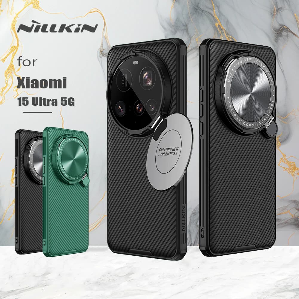 Nillkin per Xiaomi 15 Ultra 5G Custodia Camshield Prop con supporto Custodia per fotocamera per Mi 15 Ultra Cover protettiva per obiettivo
