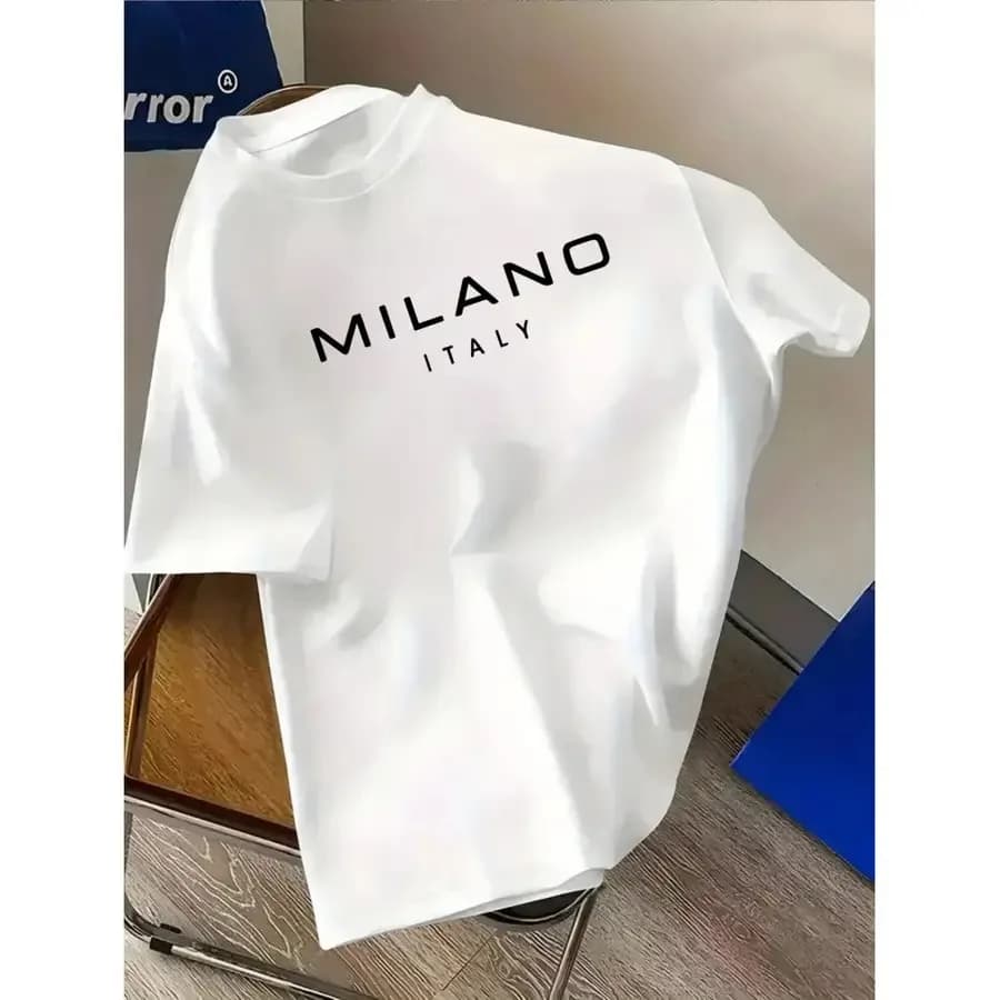 Men'S Big and Tall T-Shirt Breathable Casual Short Sleeve Tee with Letter Print Loose Fit for Gym Running Casual Attire - All-S