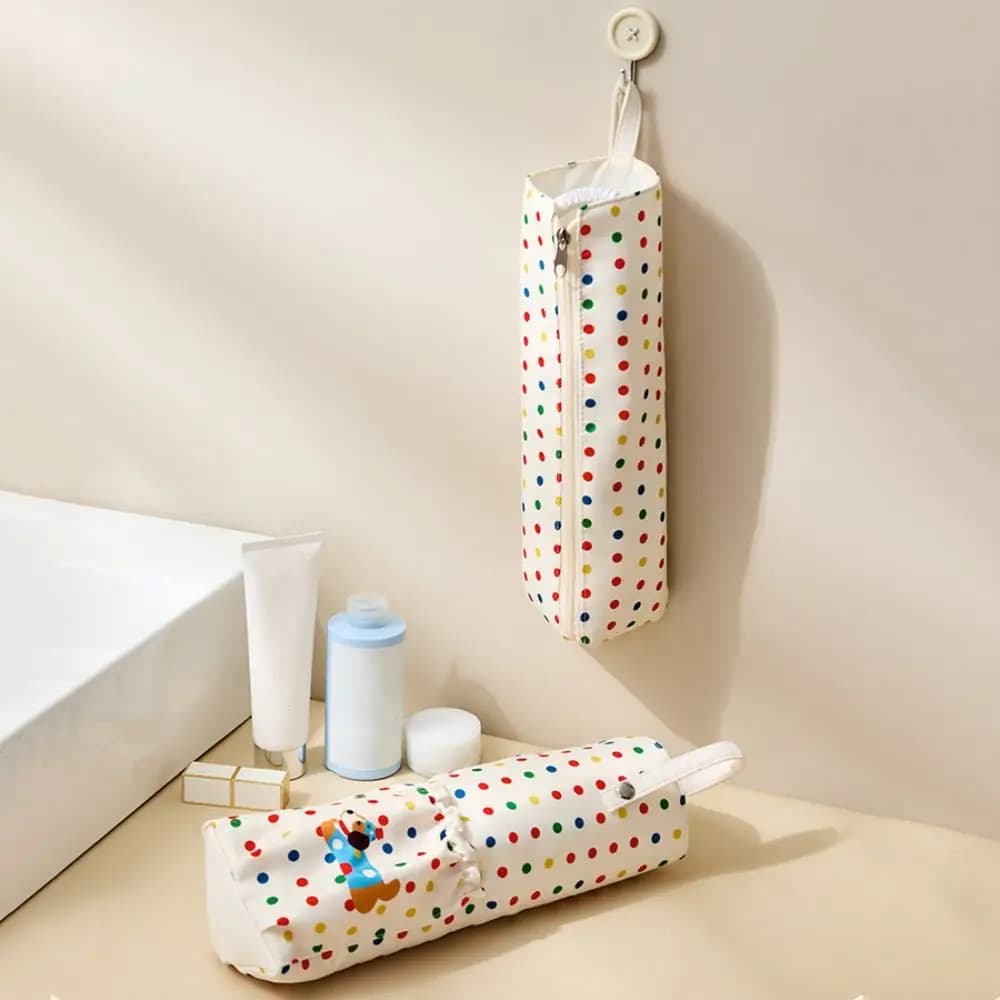 Dopamine Curling Iron Storage Bag Dustproof Protective Travel Hair Tool Organizer Portable Heat-insulating Cosmetics Bag Commute