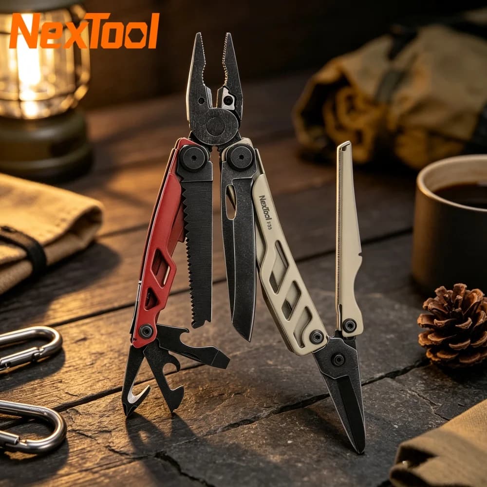 NexTool Flagship F30 Pro 16 in 1 Multitool Plier Folding Hand Tool Scissors Saw Knife Screwdriver Wire Cutter for Camping Hiking