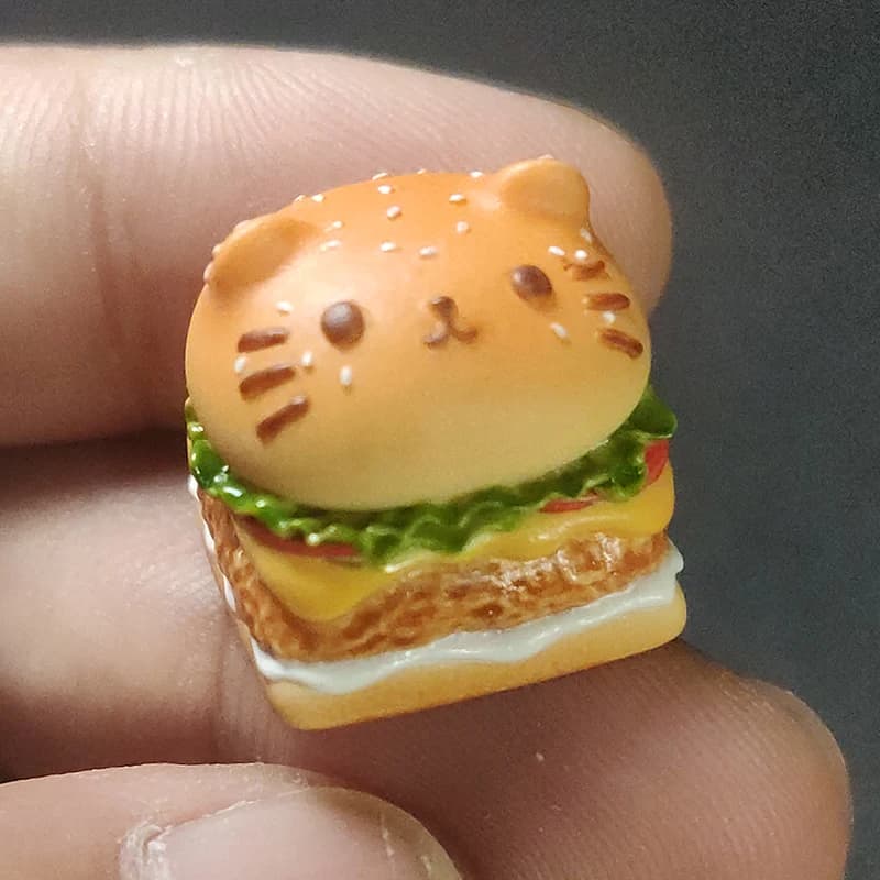 Copritasti personalizzati fatti a mano 1Pc Fai da te 3D Esc Tridimensionale Cat Sushi Tema Copritasti Tastiera meccanica per copritasti