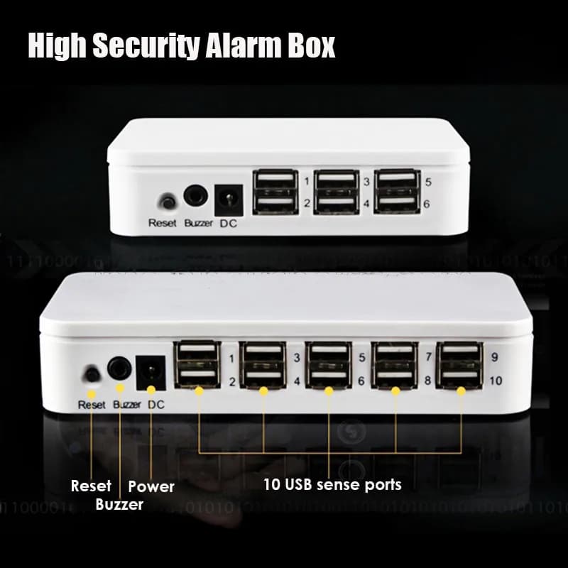 Componenti host del sistema di allarme antifurto per telefono cellulare da 2 3 6 8 10 porte, host dispositivo antifurto per computer tablet multiporta