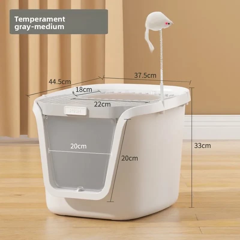 Ultimate Enclosed Covered Cat Litter Box Odor Control Large Cat Toilet Anti Splash Easy Clean Cat Care Supplies Cat Sandbox