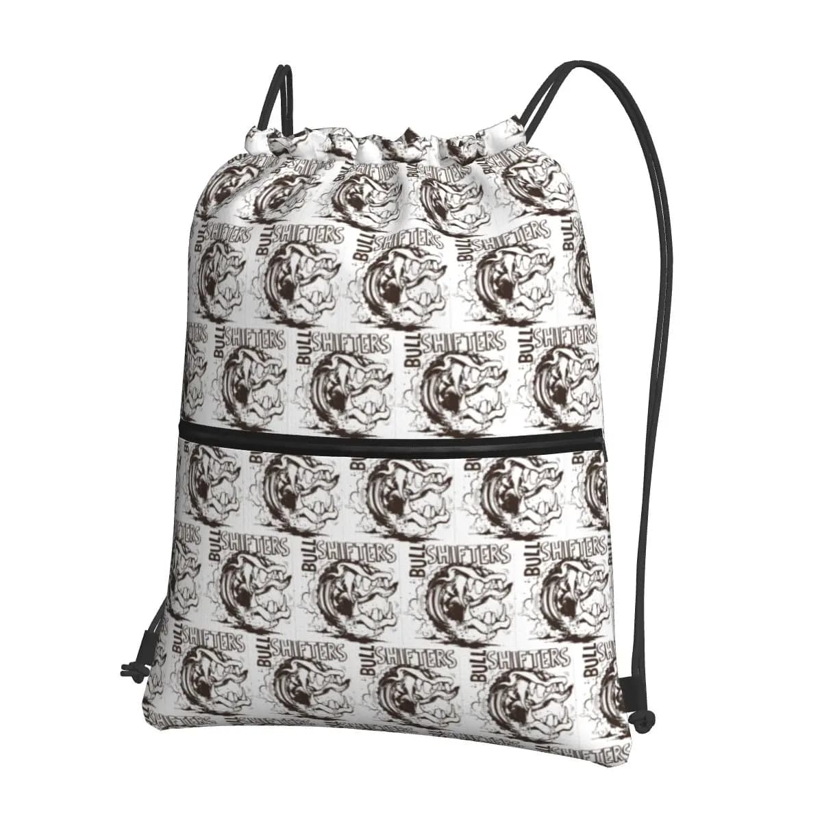 Zaini essenziali Bull Shifters Moda portatile con coulisse Bundle Tasca per scarpe Borsa per libri Borse per uomo Donna Scuola
