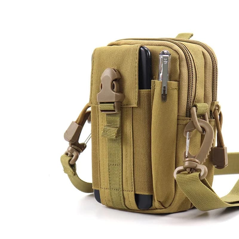 Nuova Borsa da Cintura per Telefono da 6,5 Pollici, Marsupio Multifunzionale per Uomo, Porta Telefono Verticale, Borsa Tattica da Cintura