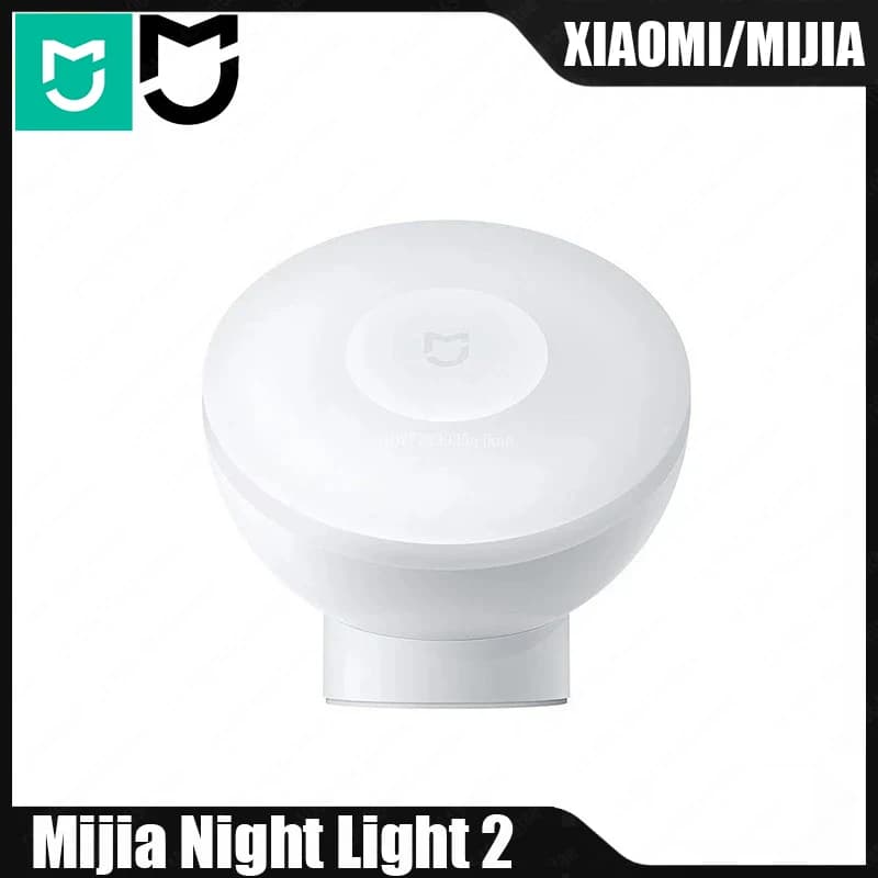 Luce Notturna MIJIA Versione 2 con Sensore di Movimento, Luminosità Regolabile, Lampada Intelligente con Sensore Umanoide per Camera da Letto
