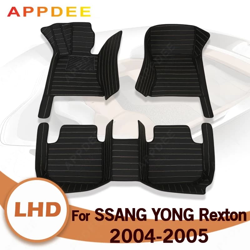 Tappetini per auto per Ssangyong Rexton 2004 2005 Tappetini per auto personalizzati Copri tappeto per automobile