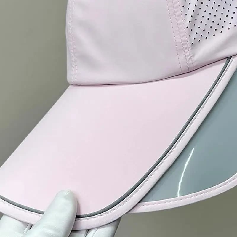 Cappello Parasole Unisex Estivo per Sport all'Aperto, con Ampia Tesa, Traspirante, da Pesca, con Protezione Solare Retrattile Anti-UV