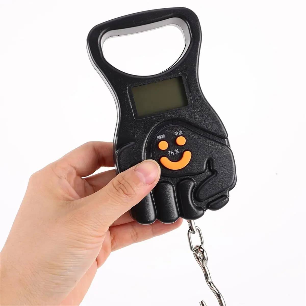Bilancia Digitale Portatile per Bagagli 50kg, Ricaricabile, Mini Bilancia Elettronica a Sospensione per Valigie