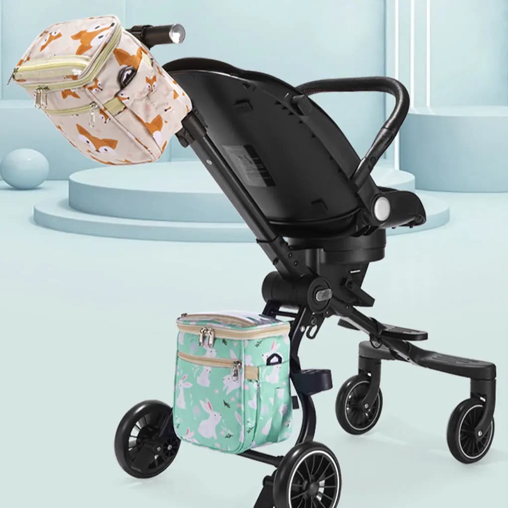 Borsa per pannolini Organizzatore per passeggino Borsa per allattamento Pannolini per mummia Borsa per pannolini per bambini per carrozzina Carrello da viaggio Accessori universali