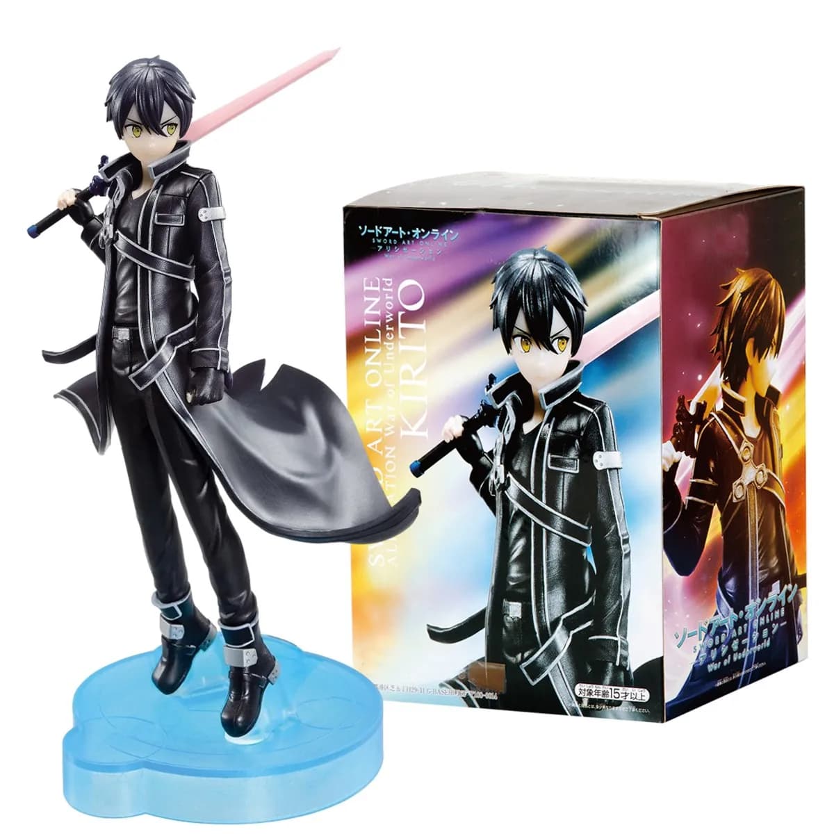 17CM Anime Sword Art Online Kirigaya Kazuto Figura Guerra del Mondo Modello Giocattolo Collezione Regalo Yuuki Asuna Action Figure