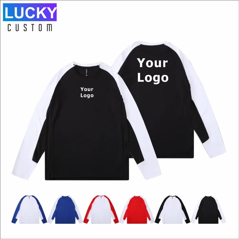 Sport Long Sleeve Running Crew Neck Shirts Jogging T-shirts for men Custom Tops Men and women Wide sportswear Fast drying