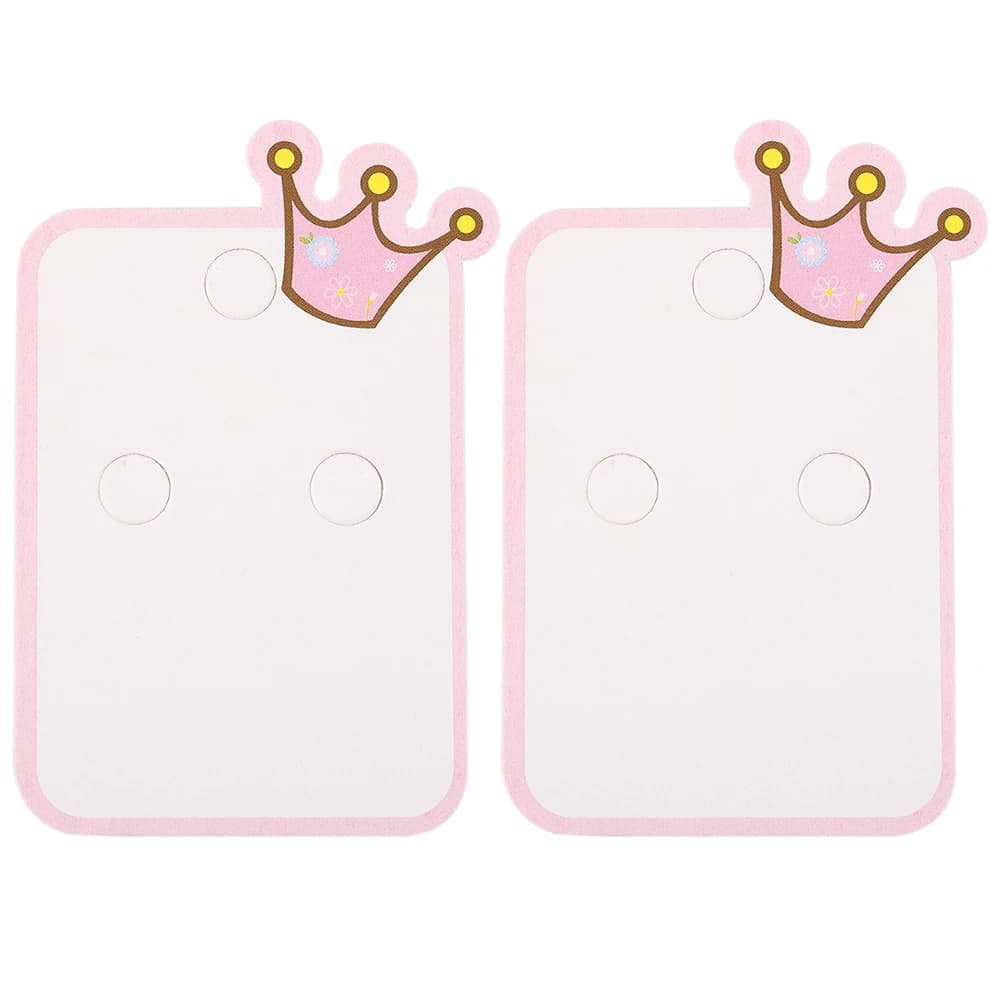 10-50 pz 5.4x8 cm Carino Corona Carte di Imballaggio per Gioielli FAI DA TE Display Tag Accessori Per Capelli Prezzo Al Dettaglio cartellini Etichette Titolari