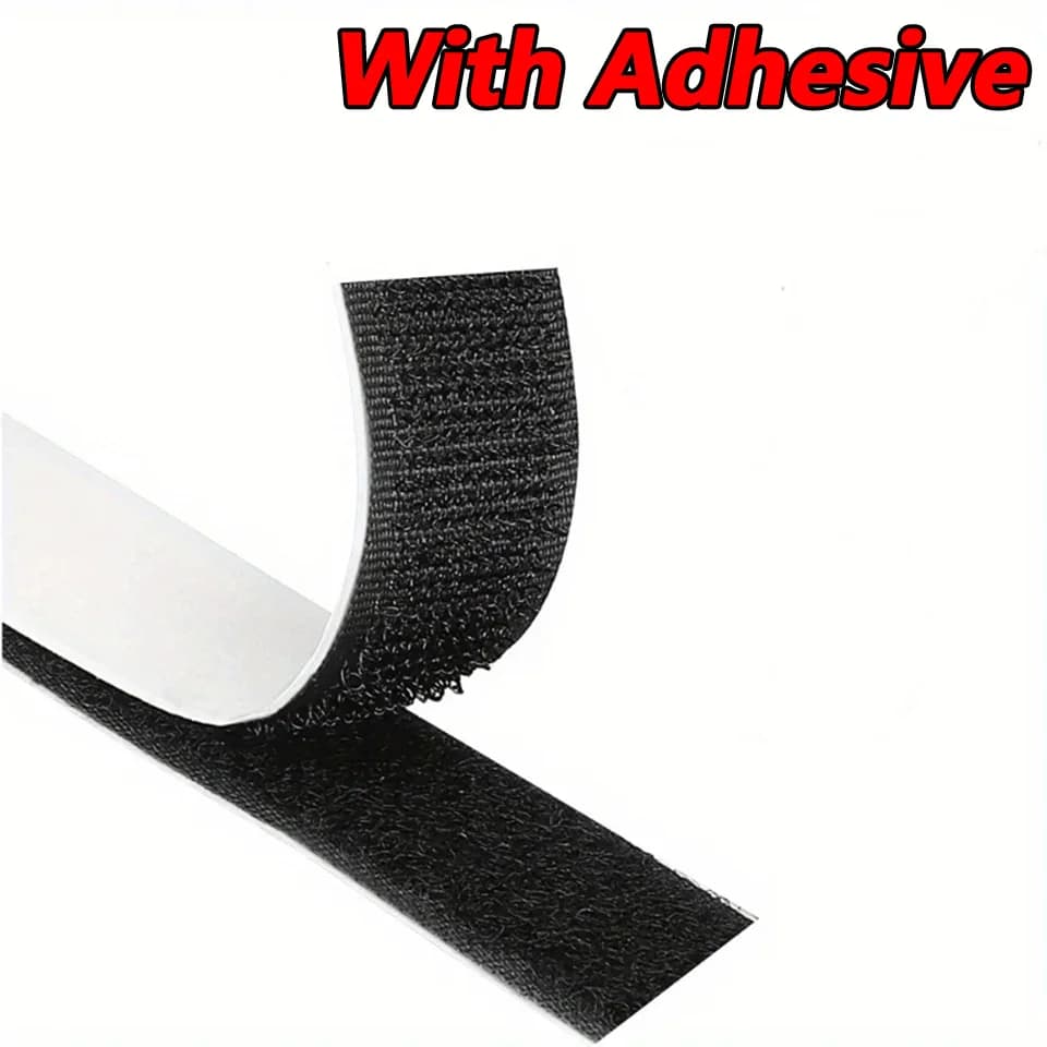 Nastro Adesivo in Velcro 5M*2 20/25/30/50mm, Dischi Adesivi in Nylon con Gancio e Anello, Nastro Autoadesivo per Cucito con Colla