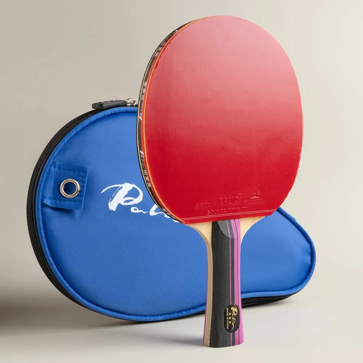 Ping Pong Rack Original PALIO 3 Star Carbon with Rubber Passer CJ8000 Ping Pong Glue Offensive with Rotating Attack with Bag