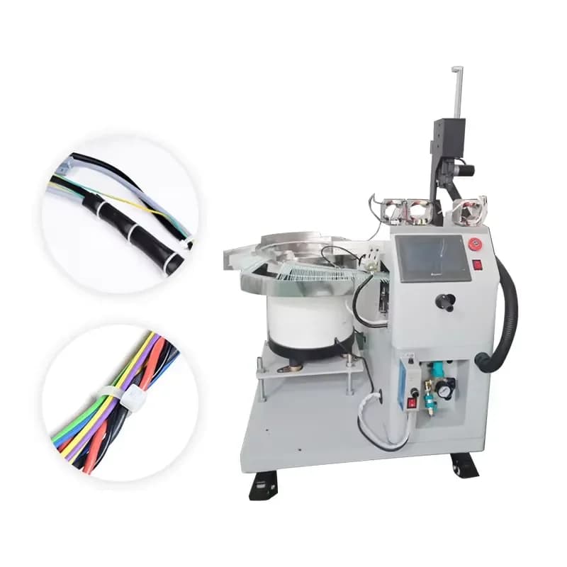 Automatic Nylon Cable Tie Machine Motor Stator Coil Strapping Binding and Cutting Cable Tying Machine