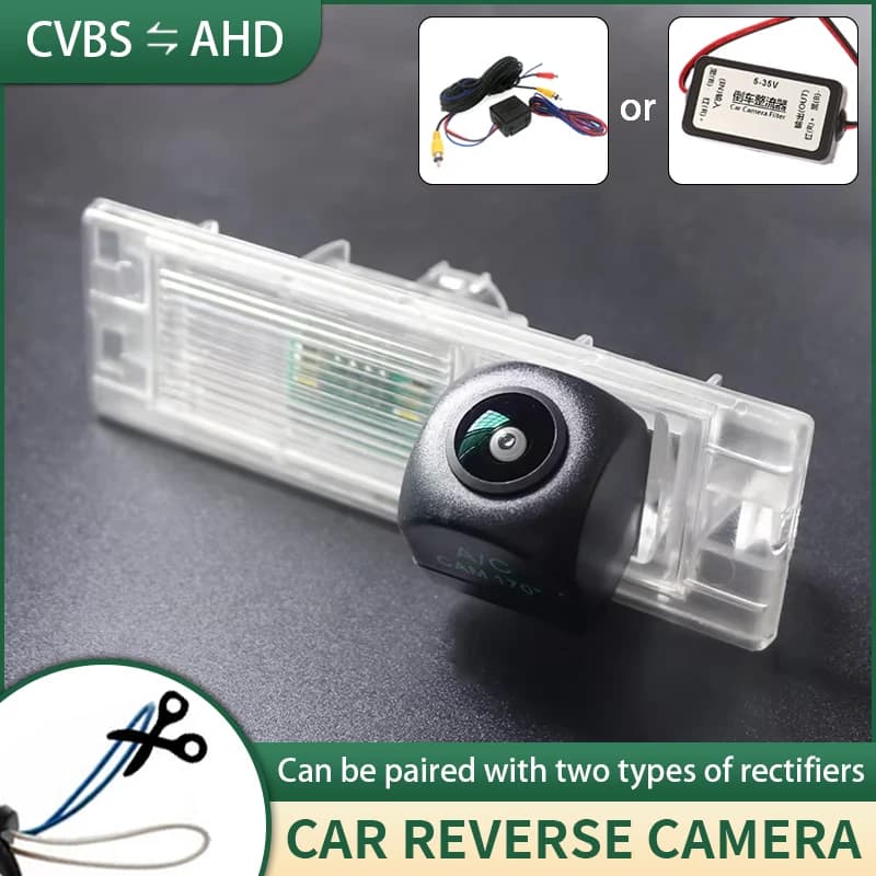 Telecamera per retromarcia per auto AHD con raddrizzatore per BMW Serie 1 6 F20 F21 M6 E63 E64 F06 Mini Cooper R55 Clubman