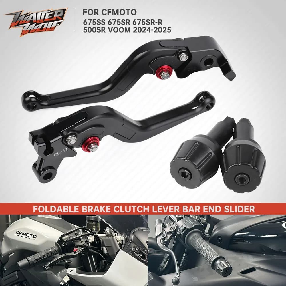 Motorcycle Lever Fried Brake Handle Bar End Weight Spin Cursor For CFMOTO 675SS 675SR 675SRR 500SR 675 SR-R SS SR 2025 2024