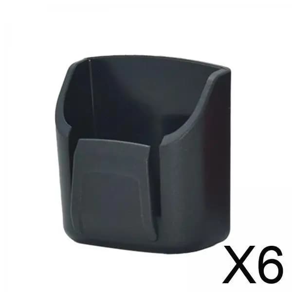 Organizzatore di chiavi per auto Scatola portaoggetti interna per veicolo in materiale PVC nero Supporto autoadesivo Accessorio pratico per auto