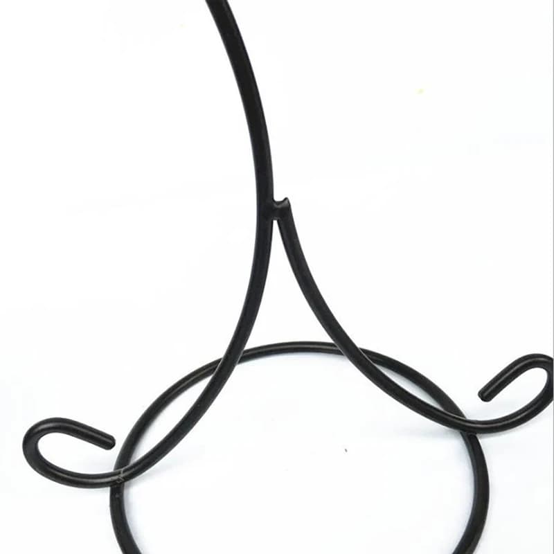 37CM Double Hook Metal Iron Candlestick Glass Bottle Plant Stand Candle Holder