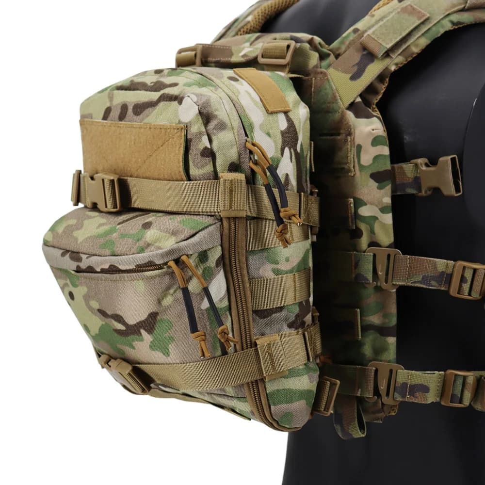 Mini Zaino Tattico per Idratazione, Borsa da Assalto per Acqua, Contenitore per Sacca Idratazione, Tasca per Gilet da Caccia e Airsoft