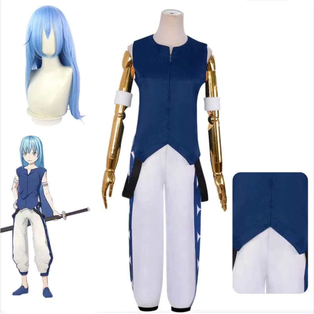 That Face You Reincarnai Like a Slime Rimuru Tempest Season 2 Costume Cosplay Set Complete Unisex Soul Halloween Comic With Outfit