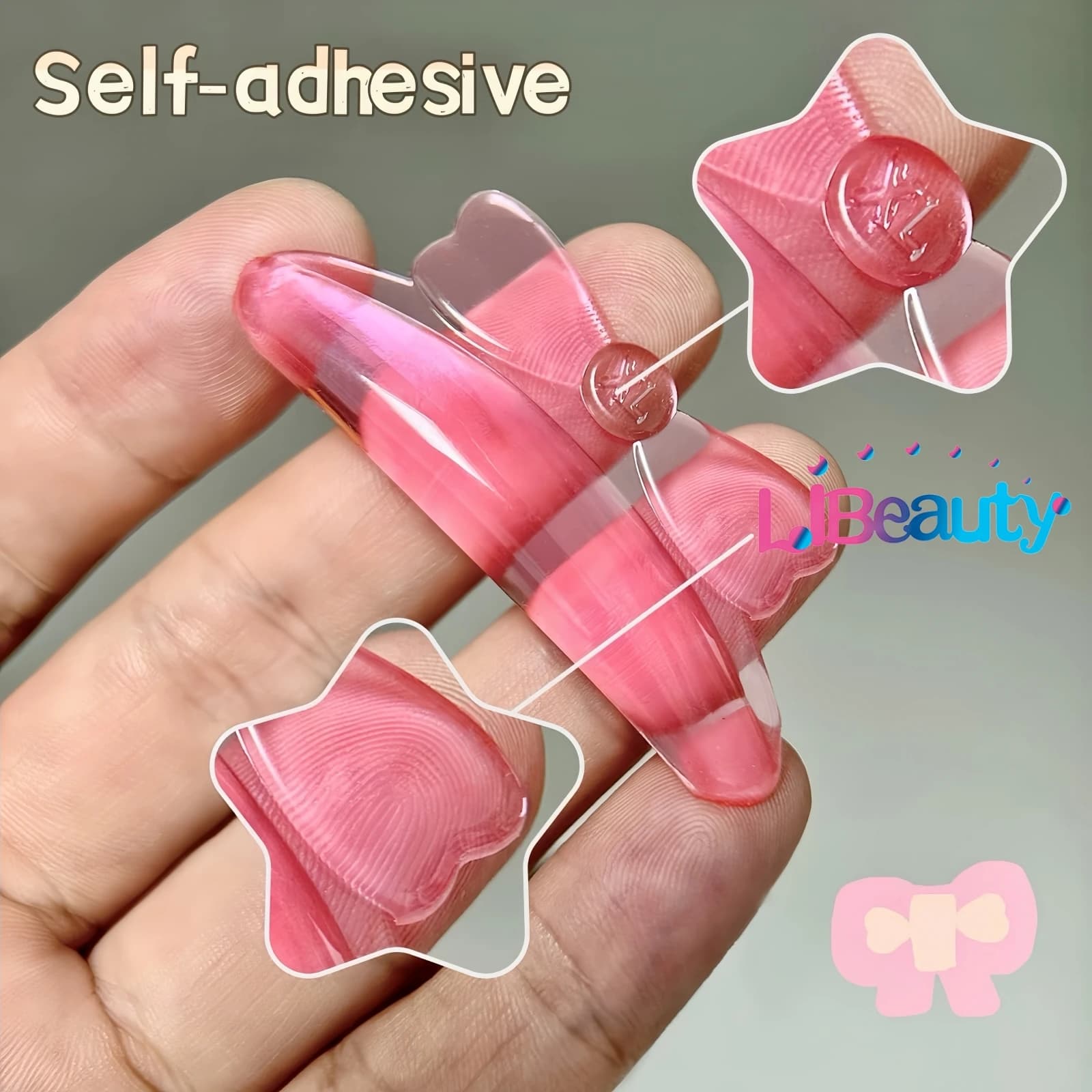 Libeauty 5 Paia C Curl Eyelashes Perm Pad Eyelashes Hanging Rods 3D Lifting Folding Accessories Lash Lifitng Tool