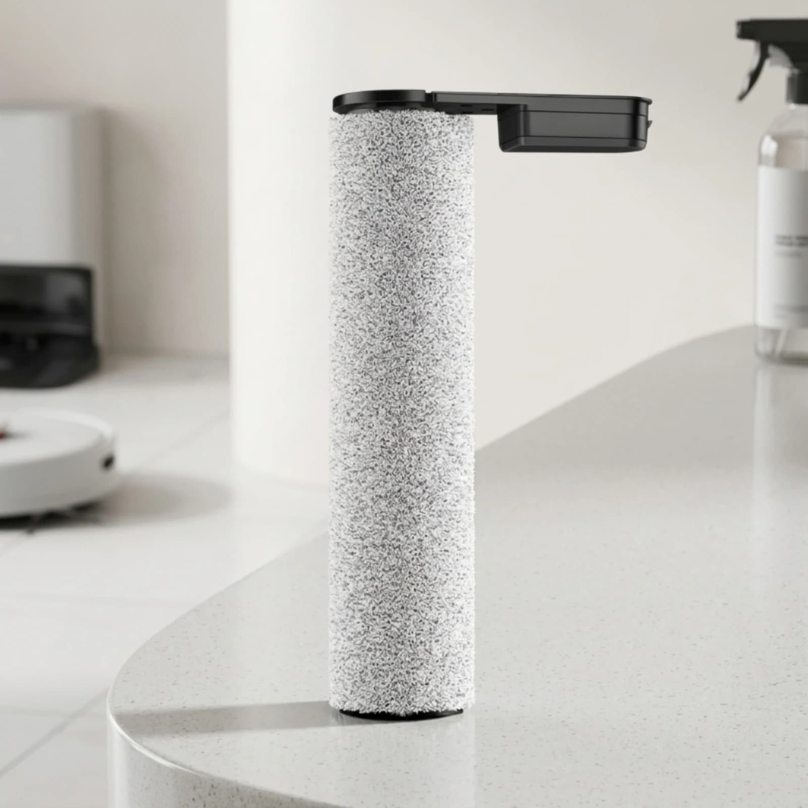 Floor Washer Roller Brush Compatible Replacement Roller Brush Part Self-Cleaning High-Density