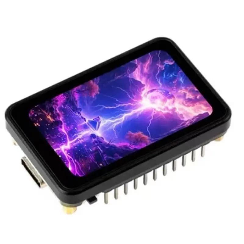 Waveshare RP2350 Development Board 280X456 Resolution For Raspberry Pi Pico 2 1.64 Inch AMOLED Rounded Capacitive Touch Display