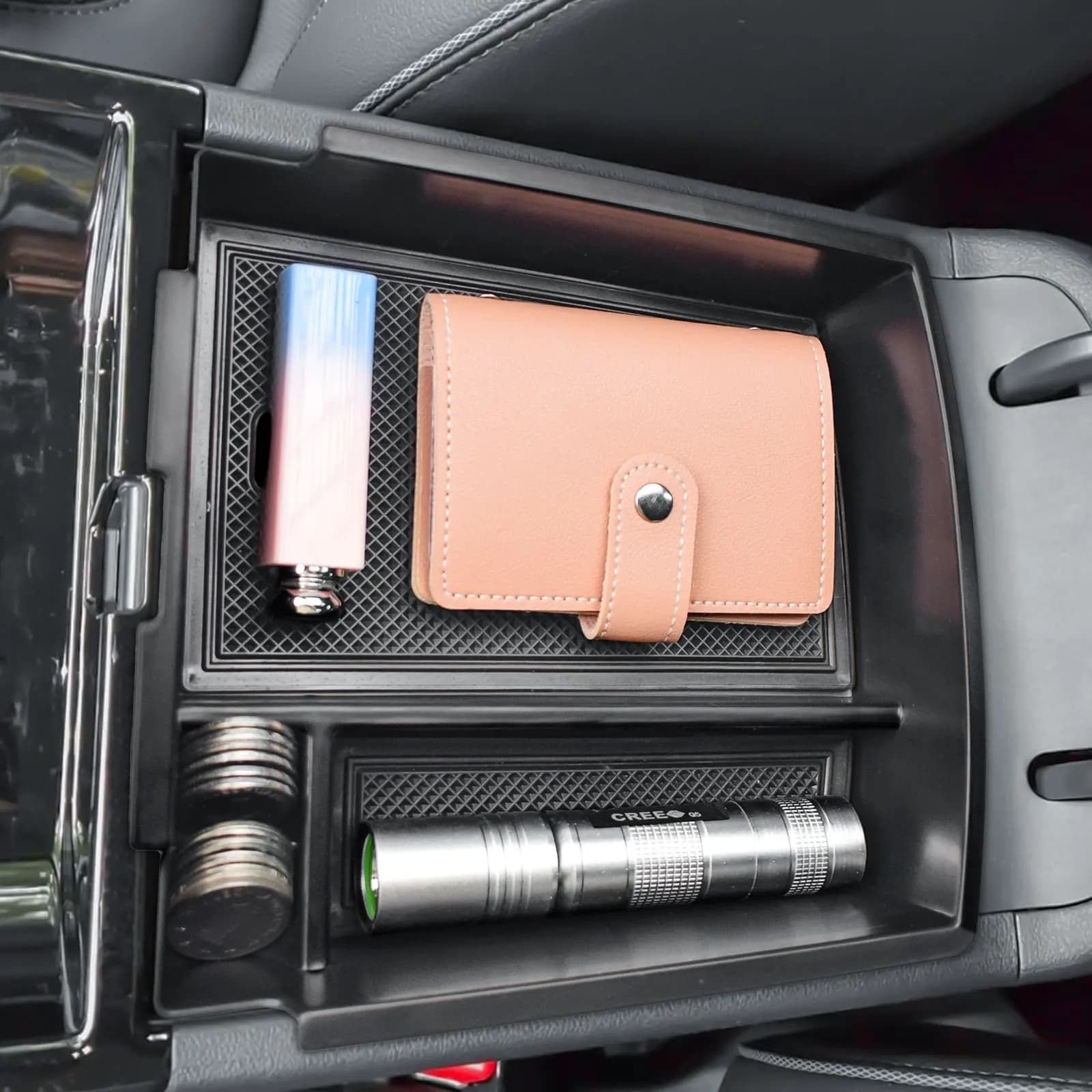 Organizer per console centrale per Hyundai Tucson Hybrid/Ibrido plug-in/Gas Limited Bracciolo Box Storage Accessori interni per auto
