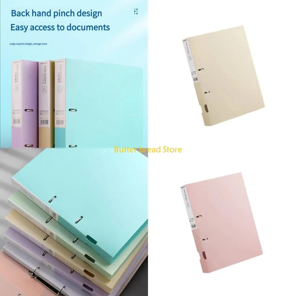 Raccoglitori anelli in plastica W89C per documenti Organizzatori scolastici per ufficio Gestione file