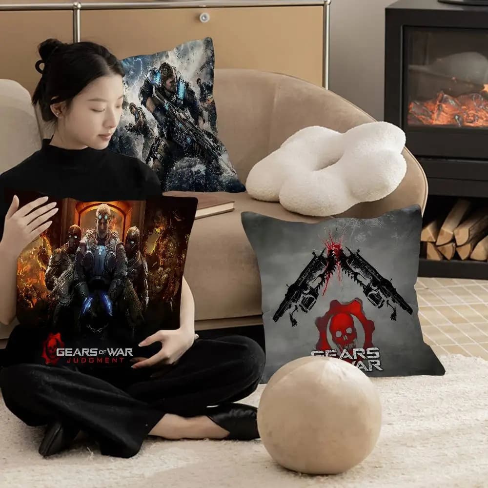 G-Gears Of War Polyester Cushion Lining, Decorative Sofa cushions, Home Decorative cushions, Pillow lining