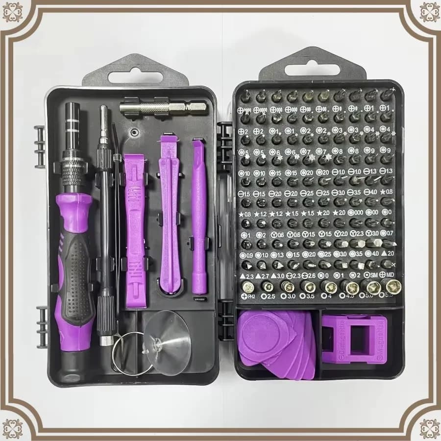 Hot-selling 115-in-1 Screwdriver Set, Multi-functional Magnetic Repair Tool Kit, Suitable for Laptops, Phones, and Home Repairs