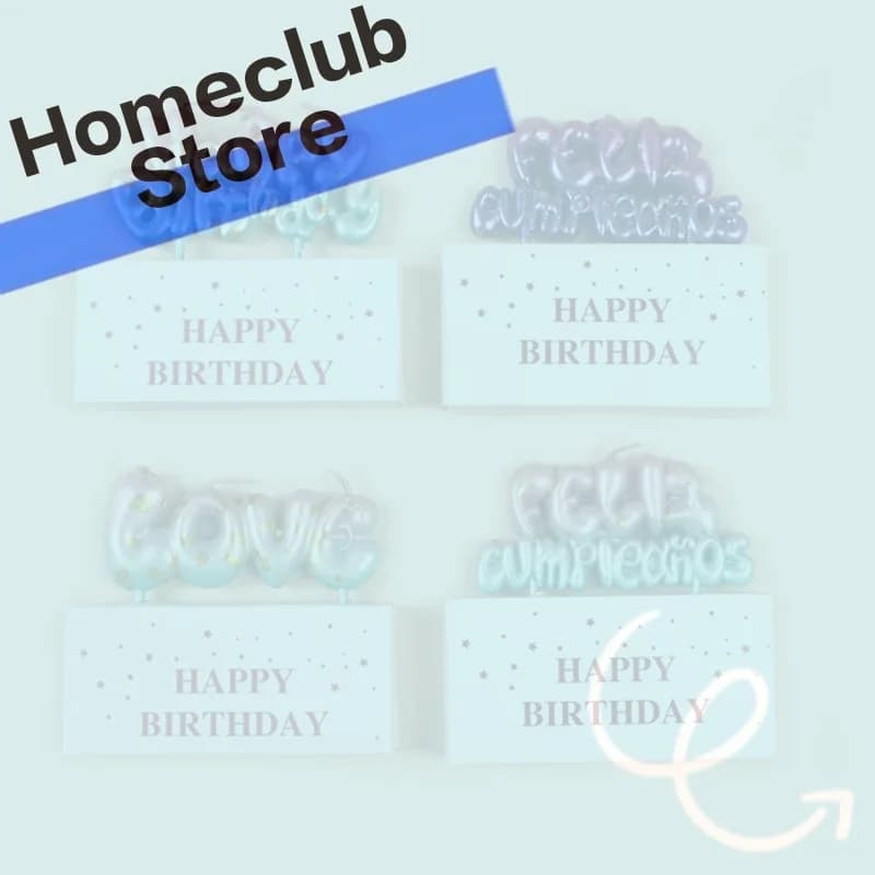 Happy birthday candle shade - Accessories for cake decoration, candle with good birthday letters, candle with cake decorations with alphabet candle
