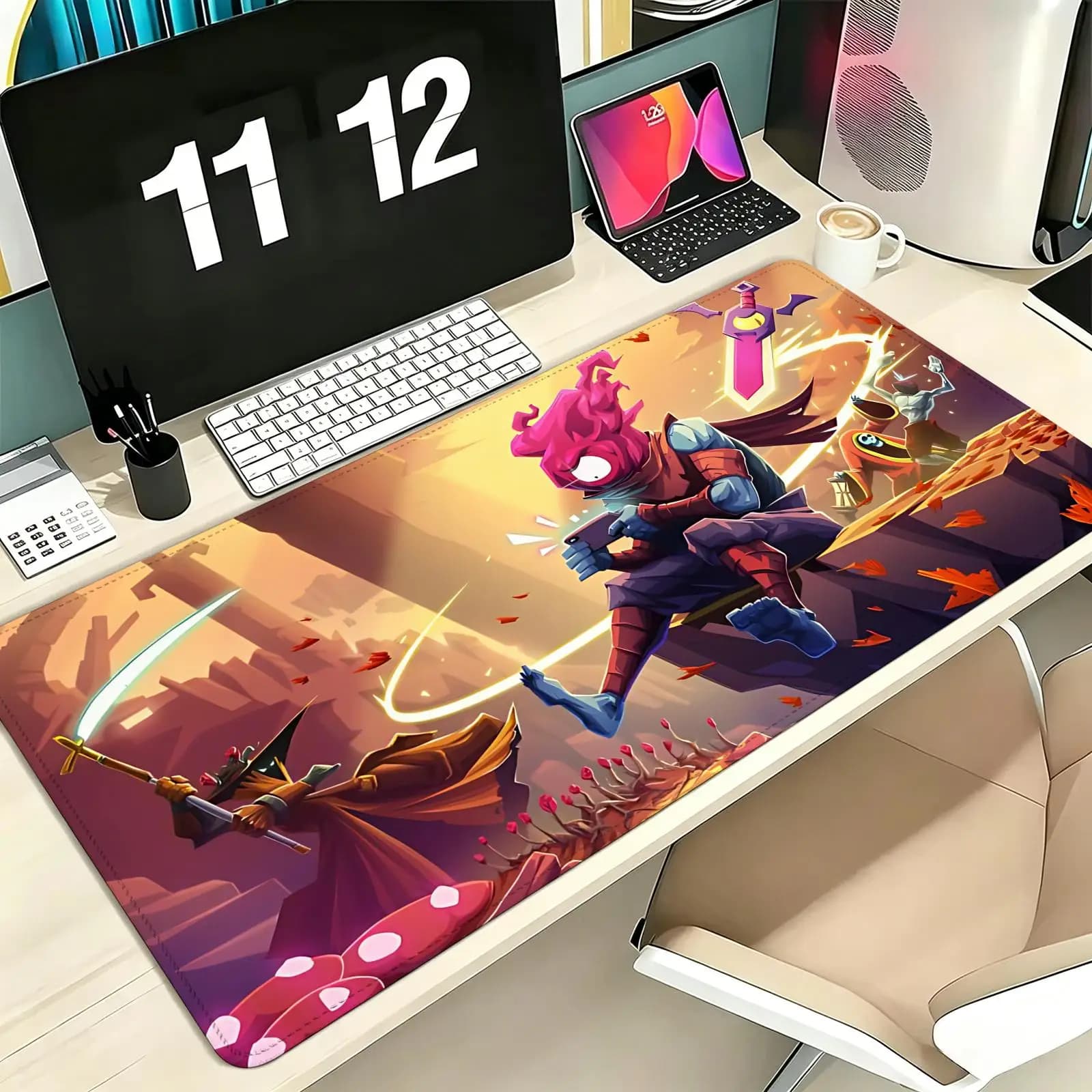 Mouse Pad Pro E-Sports XXL Gaming Mousepad Extra Large Non-Slip Stitched Edge Keyboard Laptop Desk Mat For PC Gamer Dead Cells