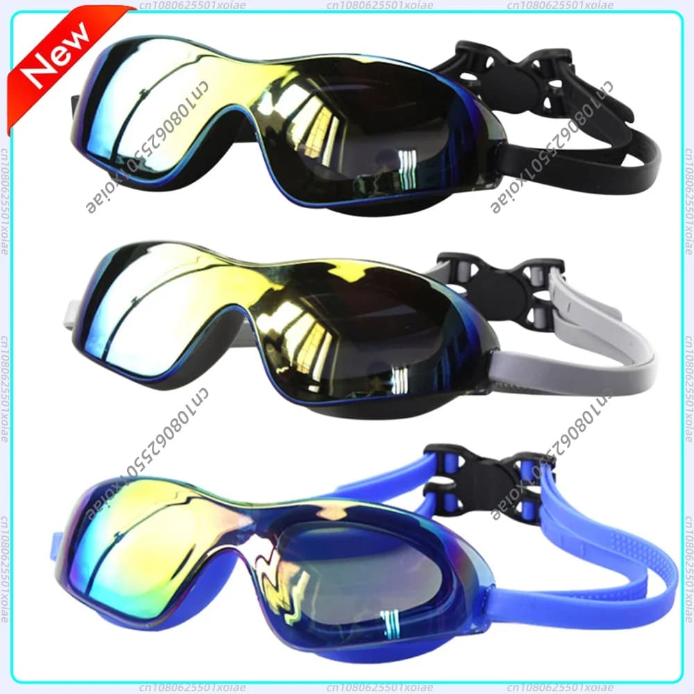 Professional Swim Glasses Anti-Fog Electroplate Diving Glasses No Leaking Swim Sports Eyewear for Women Men Youth Kids