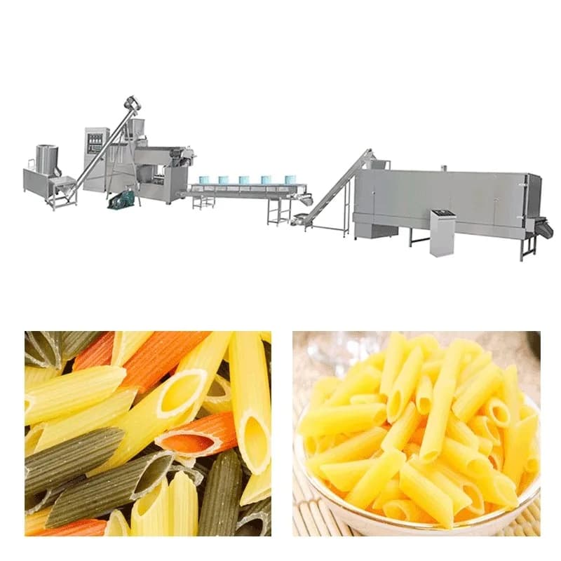 Macchina per la lavorazione di pasta a spirale industriale a doppia vite da 300 kg/ora ad alta efficienza per la linea di produzione di pasta