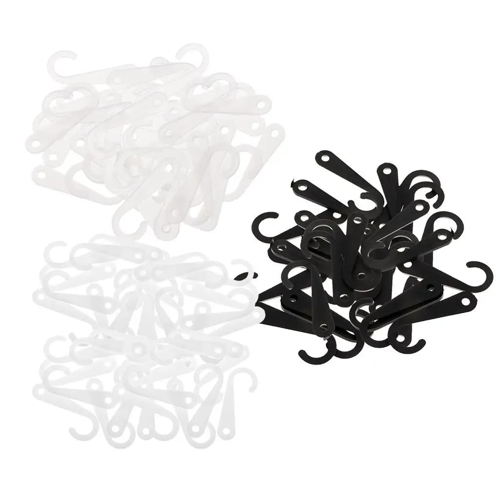 Plastic J Hook 50 Pieces for Clothes Hanger for Retail Display of Socks Clothes