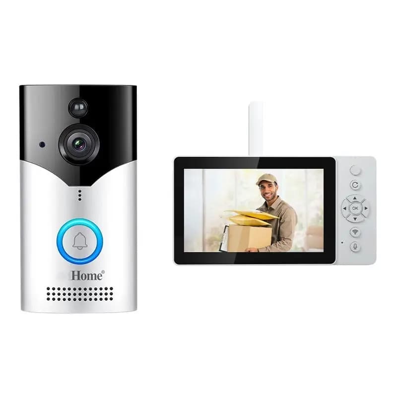 ABAH-5 pollici 4MP 1440P SH054 Campanello Wireless WiFi, Videocitofono con Telecamera Grandangolare a 120 Gradi