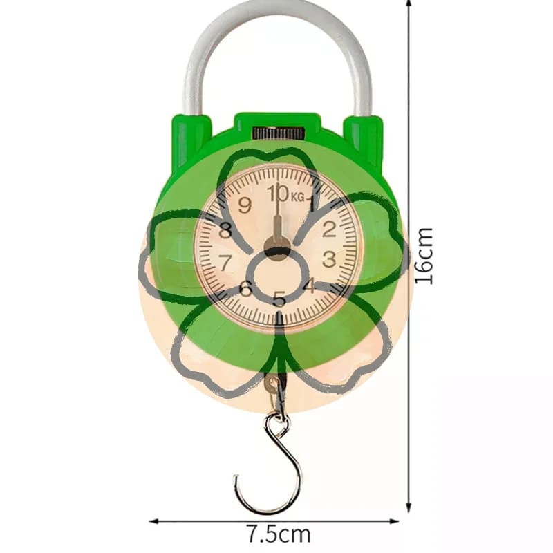 Bilancia Meccanica Portatile da 10kg (JOY) per Pesare Pesce, Bagagli, Cucina - Bilancia Digitale a Molla ad Alta Precisione Portatile