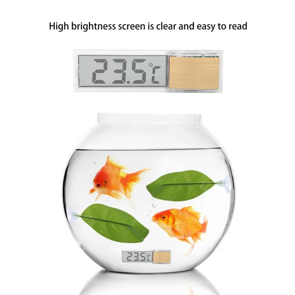 Termometro digitale a LED di piccole dimensioni Display digitale a LED Termometro per acquario Misuratore di temperatura Misuratore di temperatura