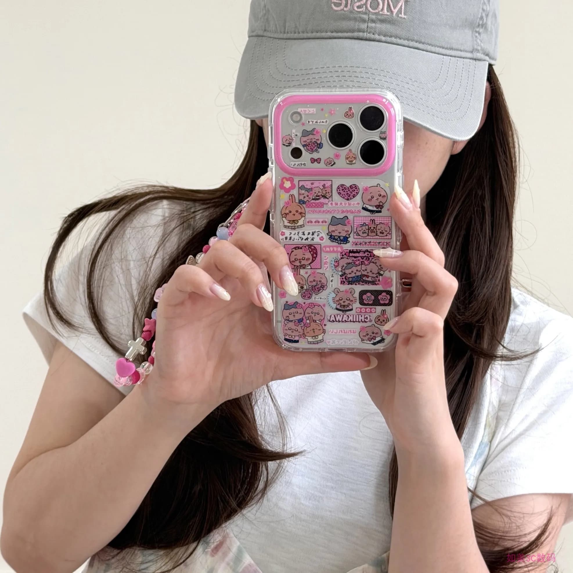 Cute Cartoon Janpan Anime Chiikawa Hachiware Usagi Phone Case For iPhone 17 16 15 14 13 Pro Max Cases Shockproof Hard Cover