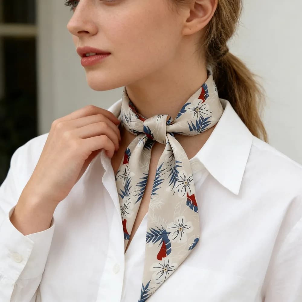 Sciarpa Sottile in Seta alla Moda per Donne, Foulard di Lusso per Borse, Fascia per Capelli e Sciarpa da Collo
