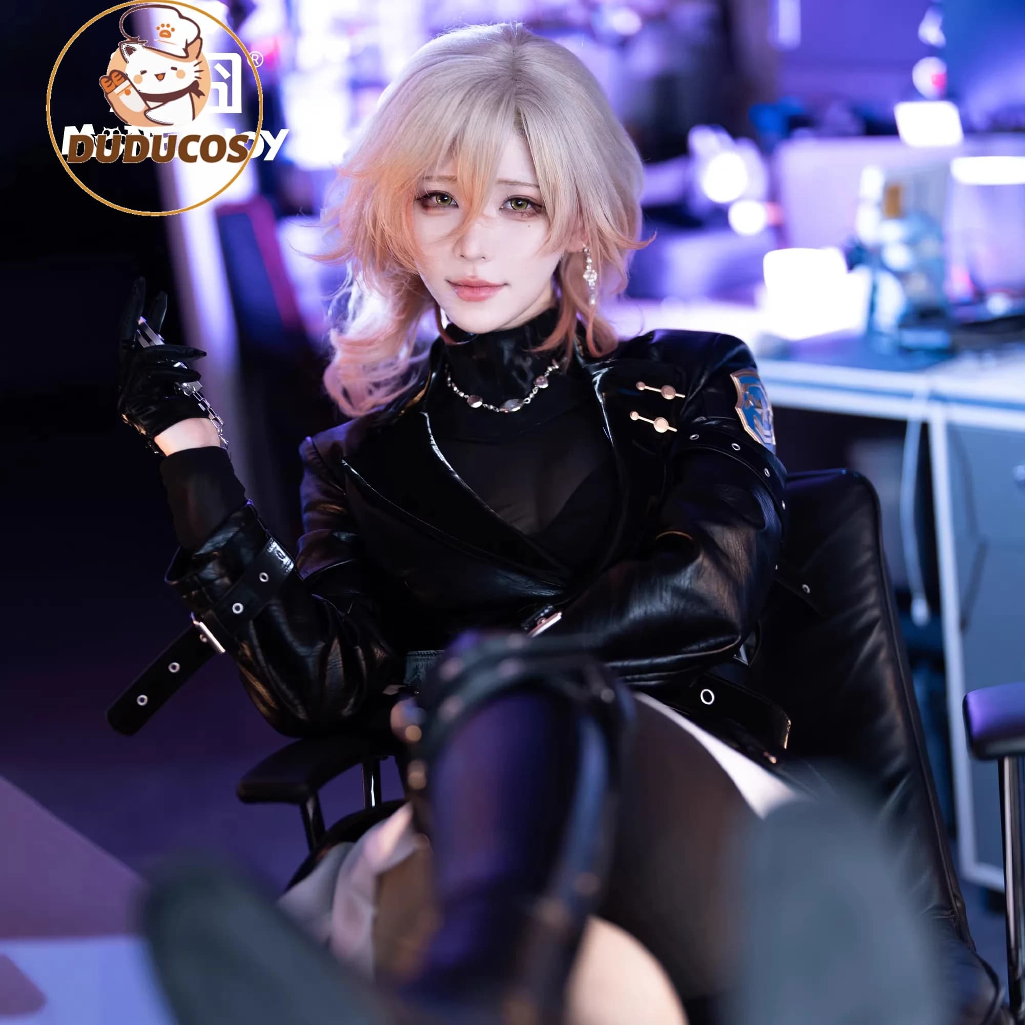 Costumi Cosplay HSR Honkai Star Rail Kuchiba, Uniformi Sexy da Donna, Gonna Nera, Abbigliamento NPC per Giochi, Parrucca per Halloween, Nuovi Vestiti Expo