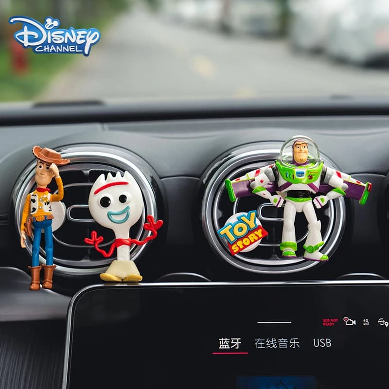 Disney Toy Story Woody Buzz Lightyear Cartoon Doll Car Deodorant Aromatherapy Cute Car Air Vent Aromatherapy Car Decor Toy