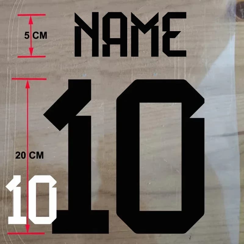Set di nomi di calcio per bambini Nome personalizzato Numero Adesivo per trasferimento a caldo 20 # 7 # 13 # 7 # Per kit di atleti di calcio, maglie termoadesive su toppa