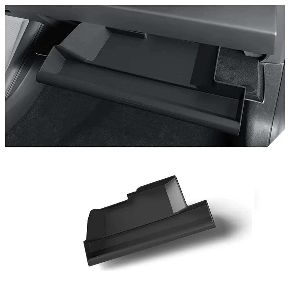 Per 2024 Tesla Nuovo Modello 3 + Highland Guanti Box Scatola di Immagazzinaggio TPE Guanti Cassetto Scatola di Immagazzinaggio Organizzatore Partizione Accessori Auto