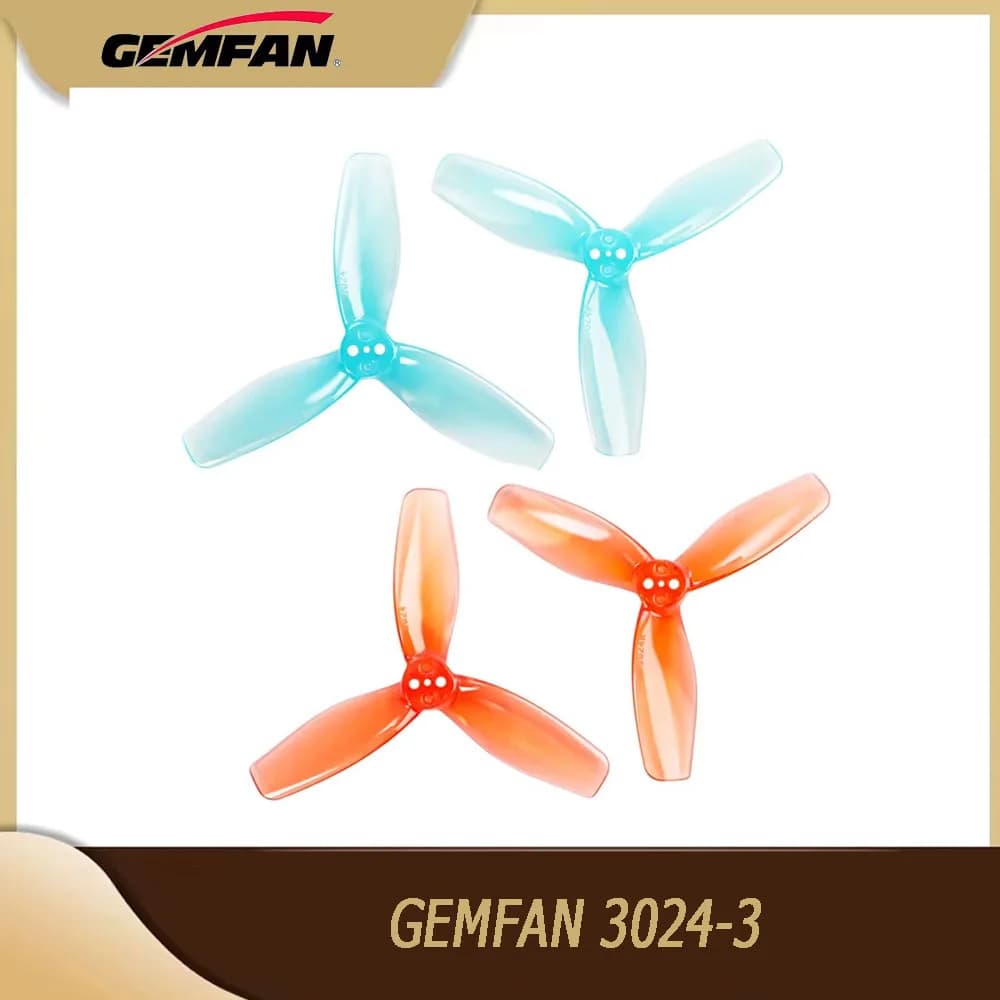 6 paia GEMFAN 3024 elica a 3 pale da 3 pollici per F9A-B RC palla volante/droni da calcio FPV stuzzicadenti da 3 pollici Cinewhoop canalizzato