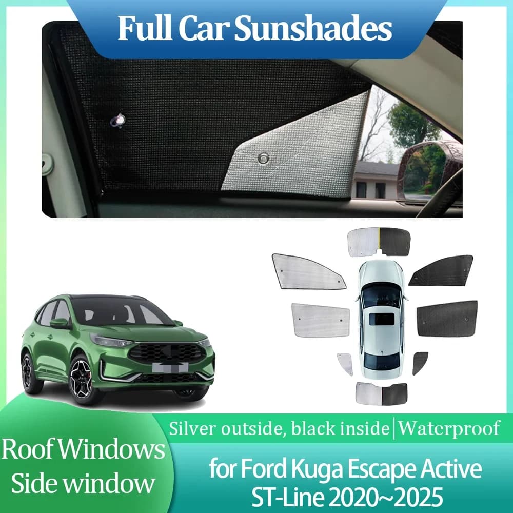 For Ford Kuga Escape Active ST-Line 2020~2025 Roof Windows Visor Windshield Pad Curtain Sunroof Cover Accessories Car Sunshades