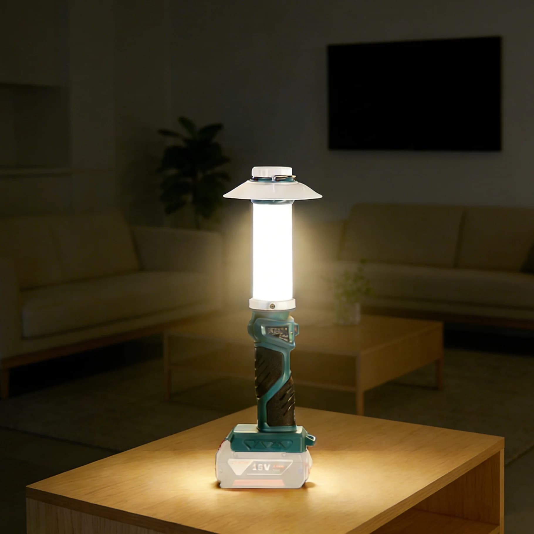 Torcia da campeggio a LED a 6 modalità per lampada da lavoro portatile Bosch con gancio Torcia lanterna di emergenza esterna Utensili elettrici